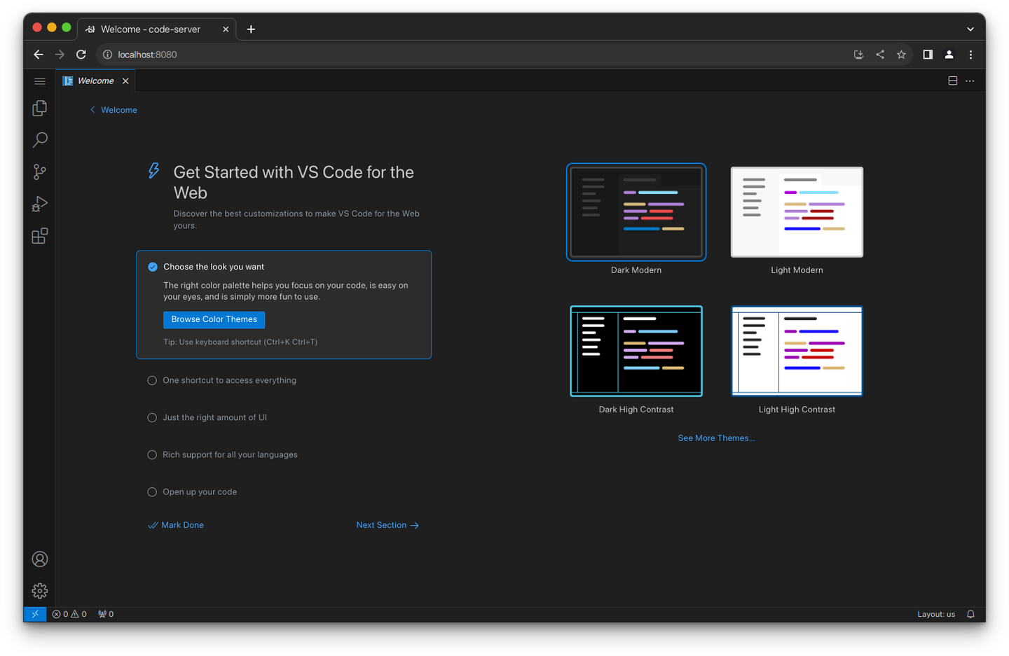 1panel code server 