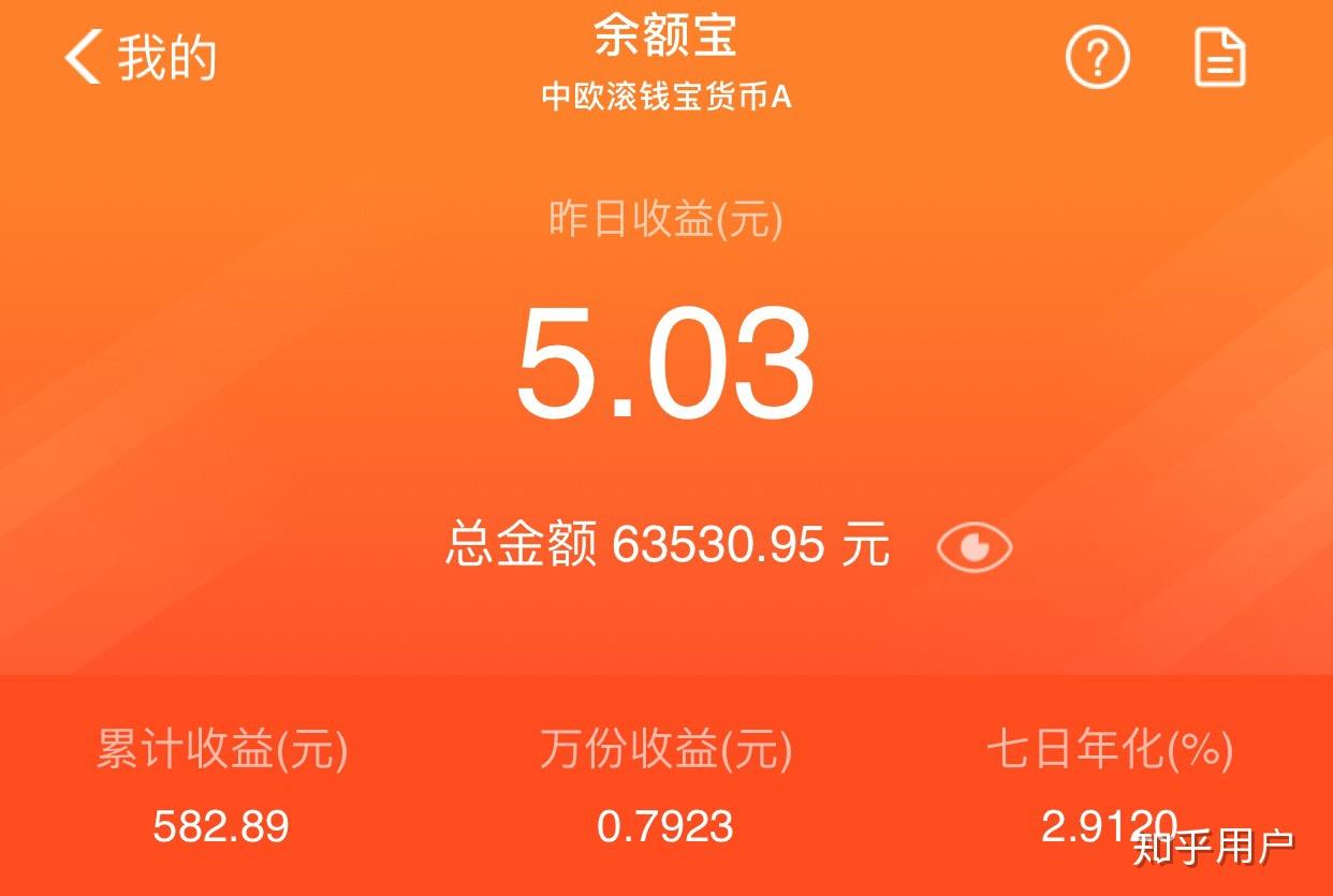 把100万放在余额宝里过一夜能有多少回报?