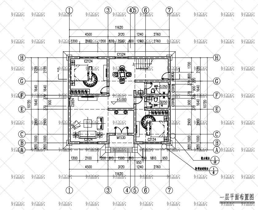 120平方自建房設計圖