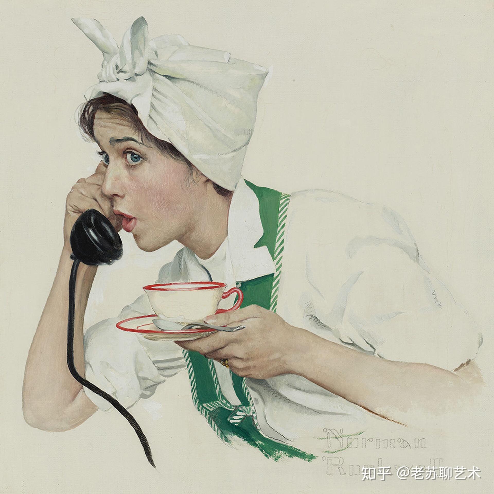 作品分享美国插画大师诺曼洛克威尔normanrockwell