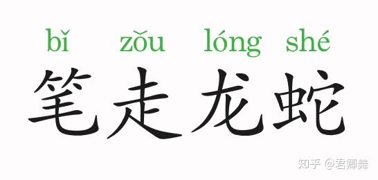 笔 走 龙 蛇意思是指笔一挥动就呈现出龙蛇舞动的神态.