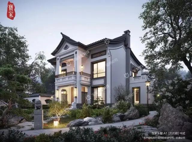 别墅适配100/120/130/140/150㎡5个面积段兼容海派,欧式,中式三种风格