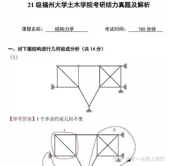 23考研福州大学828结构力学（含真题和答案） 知乎