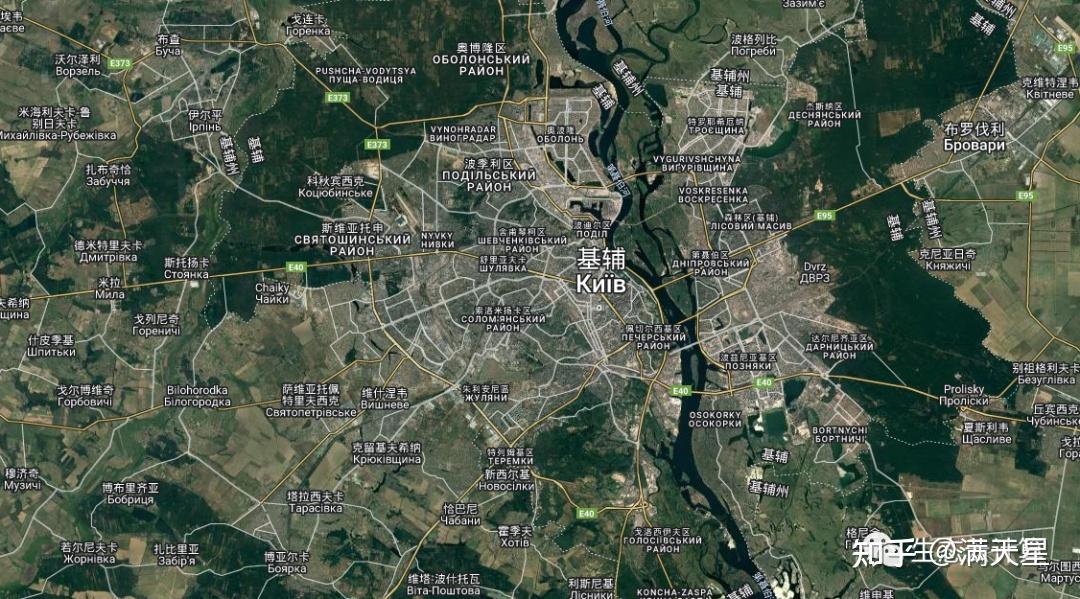 乌克兰卫星地图图片