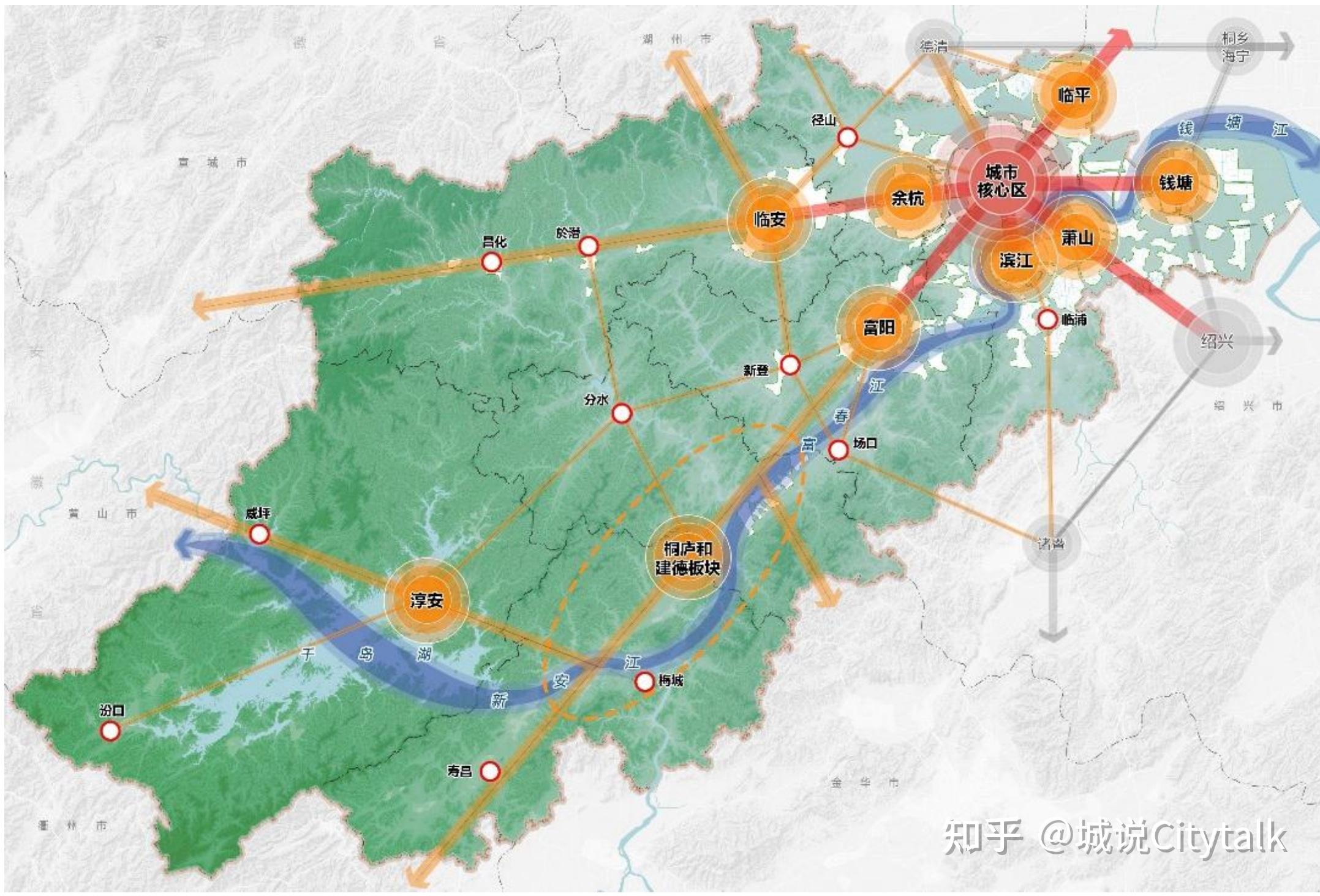 57萬億元,常住人口965萬,佔杭州整體行政區域的比重分別達85%,78%.