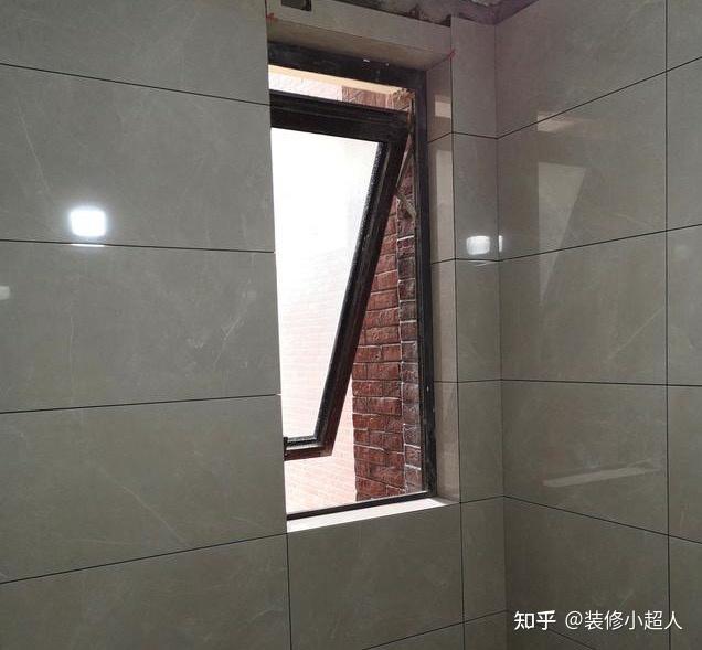 窗户上面贴瓷砖