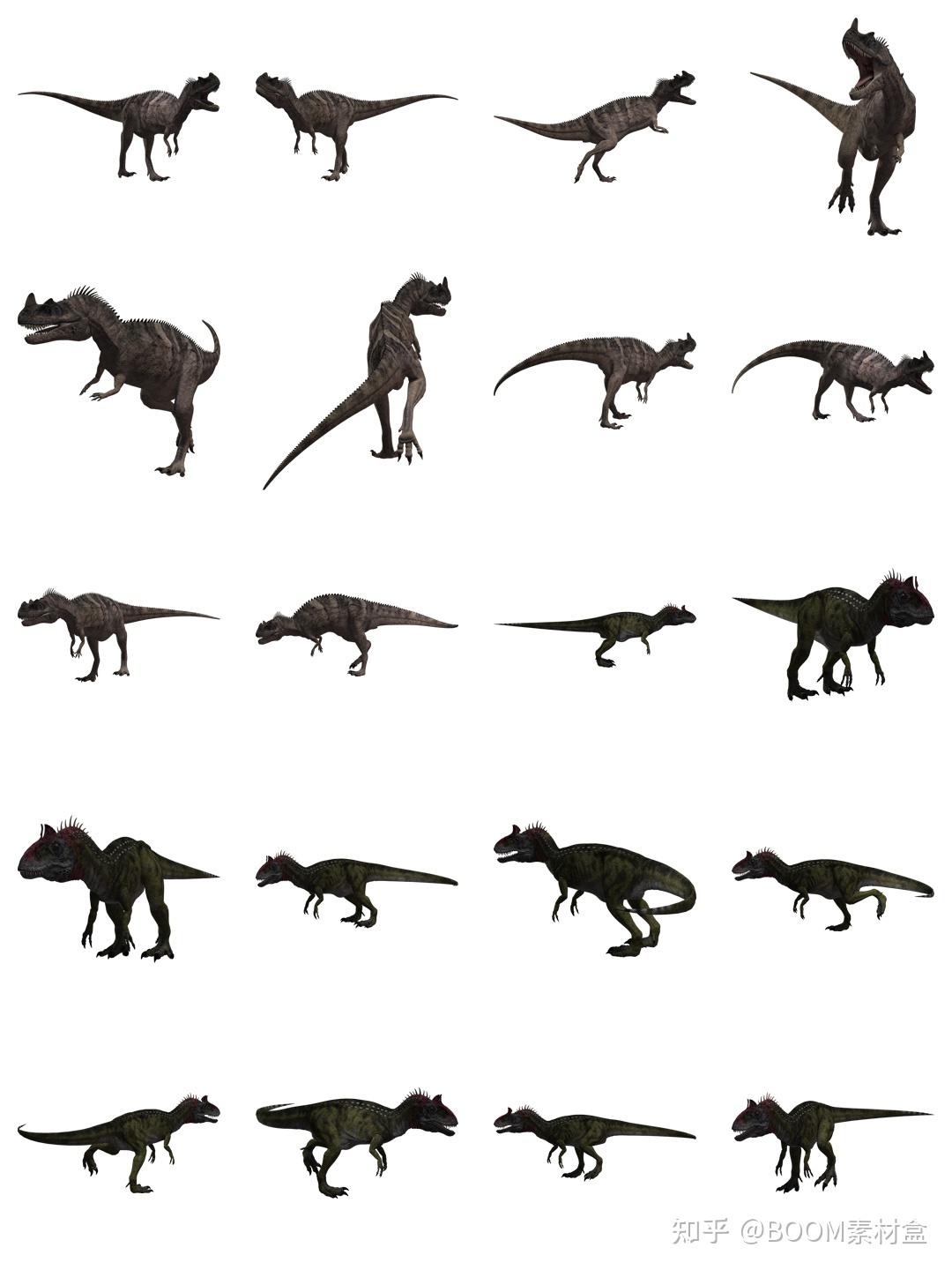 素材分享丨远古恐龙霸王龙png透明背景免抠图素材图片高清大图ps后期