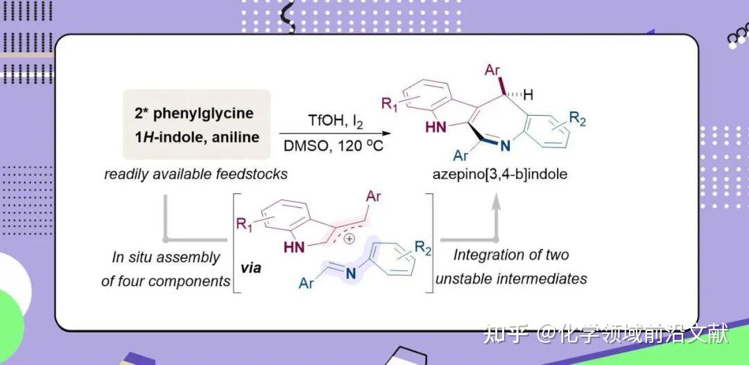 华中师大吴安心课题组OCF：基于四组分小分子片段环化组装一步合成氮杂卓并[3,4-b]吲哚骨架 - 知乎