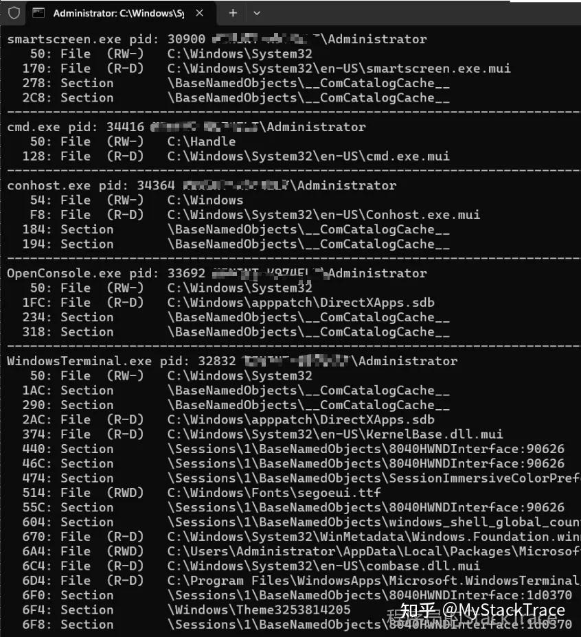 工具介绍之Handle64.exe：Windows版lsof - 知乎