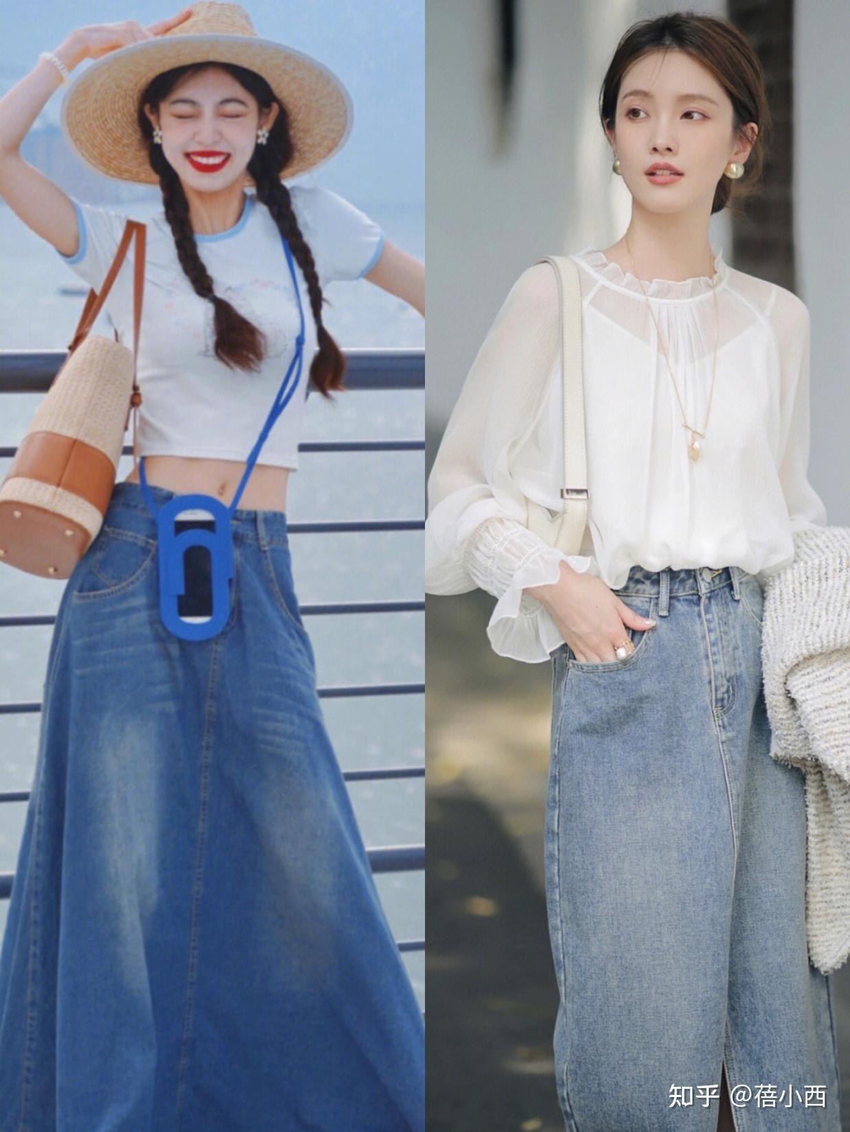 第一,夏季半身裙搭配这些上衣更美