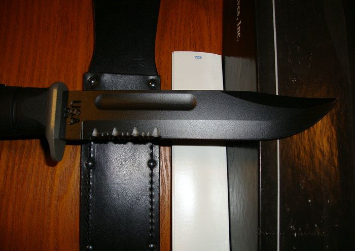 精选kabar美国卡巴kb1283d2钢军刀皮套