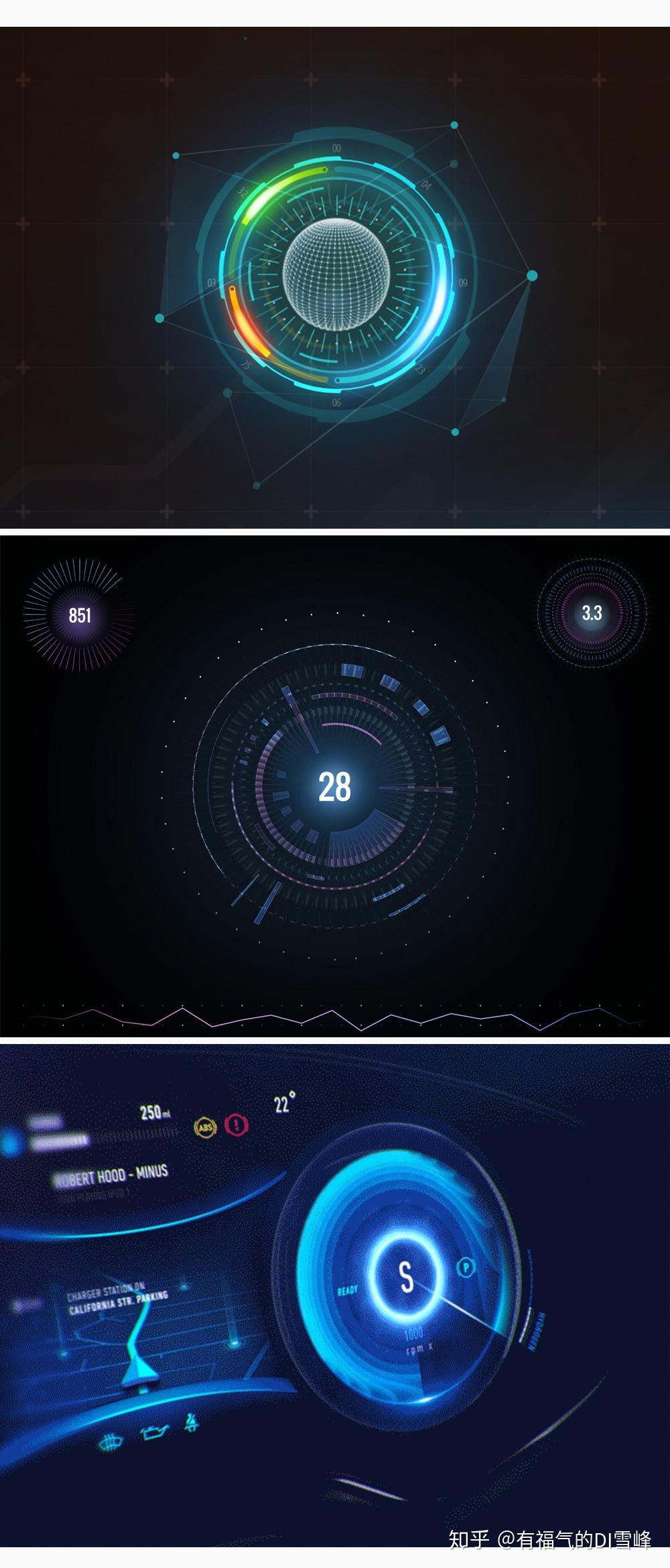 要怎样设计充满了科技感的ui界面这里有一些参考