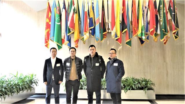 杭州钱塘商学院创始人邓松携金夫人做客联合国866大楼