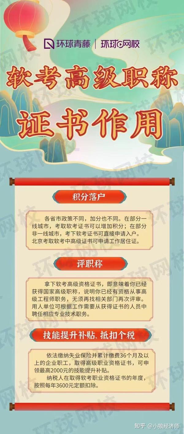 软考高级职称证书的作用 - 知乎