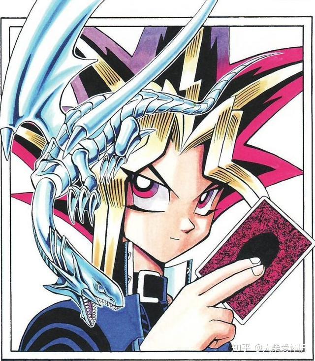 经典鉴赏12黑魔导vs青眼白龙游戏王漫画画集欣赏