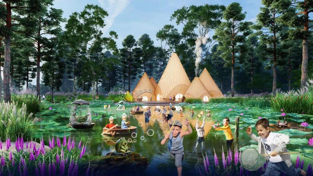 长寿湖卧龙谷人工湿地公园人境共生的湿地体验营地