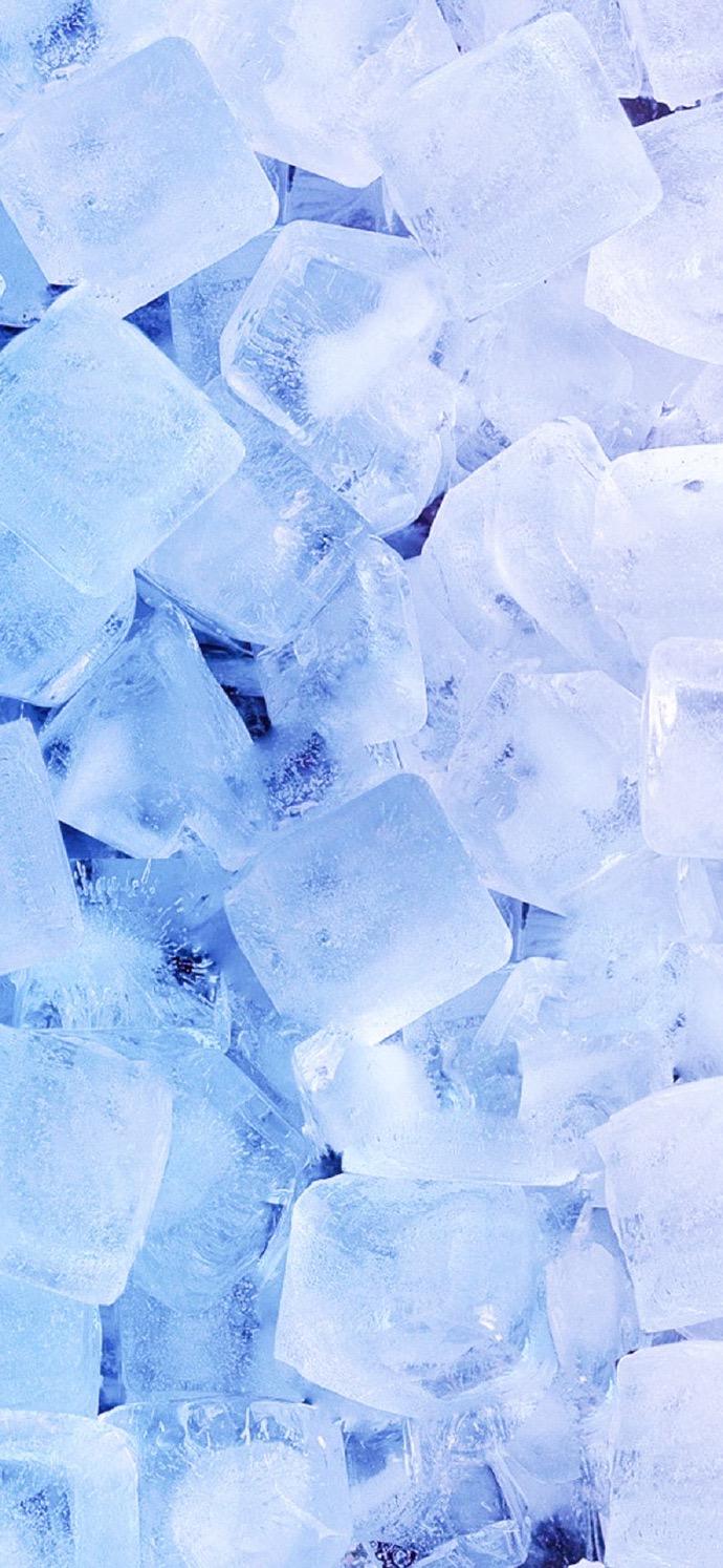 "换上它,清凉一夏"冰块壁纸 赶快安排上～夏天解暑
