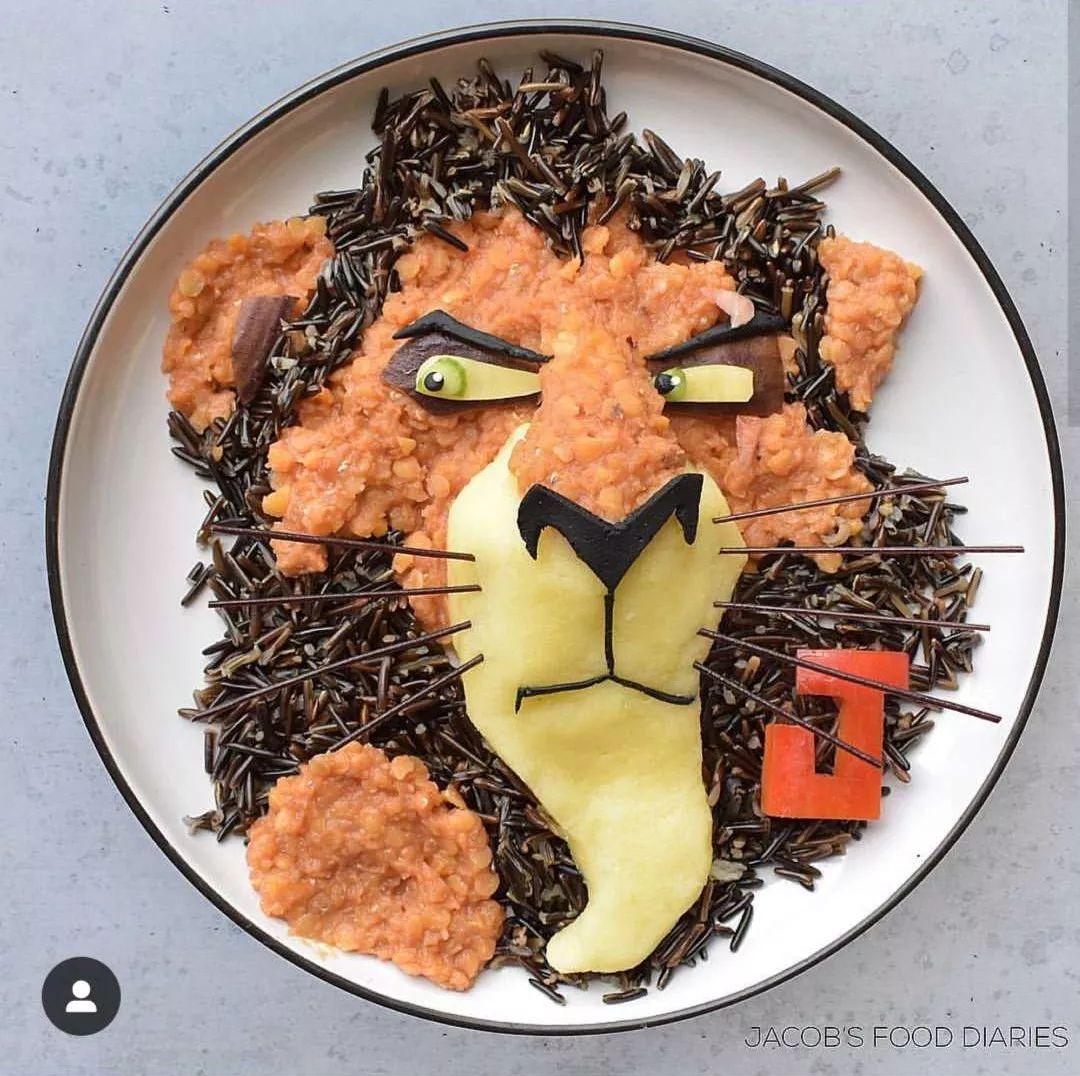 火上艾伦秀惊动迪士尼这位妈妈用土豆泥画出狮子王只是为了让孩子好好