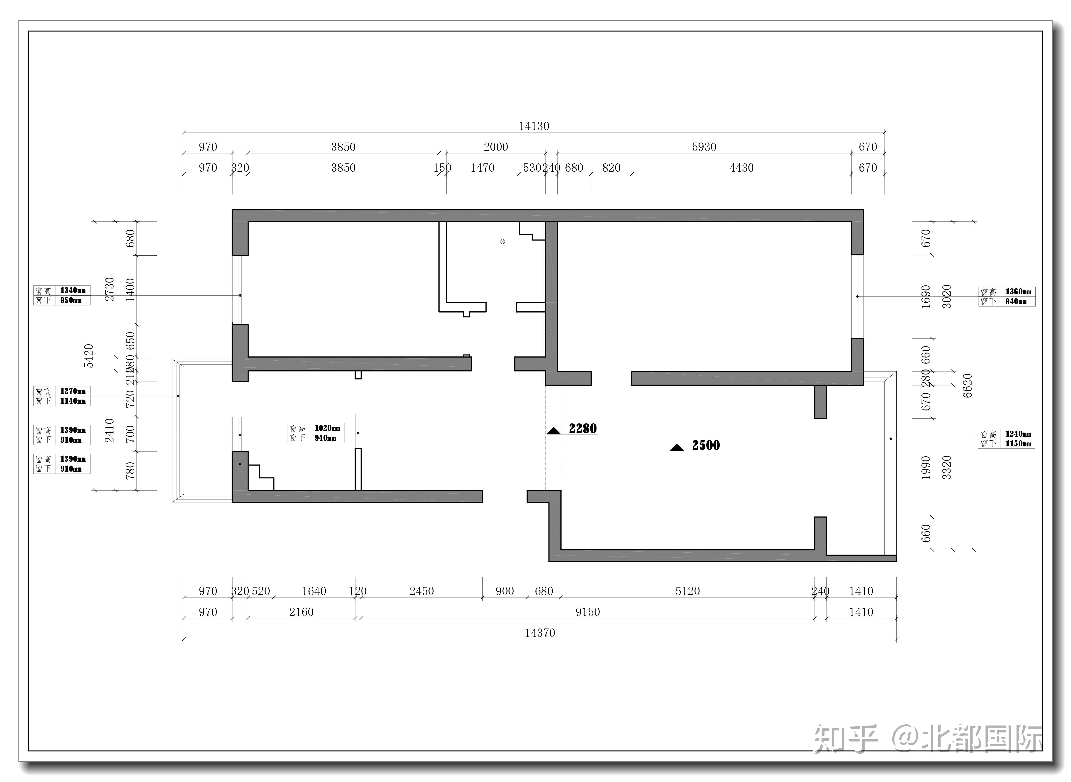 户型图和平面布置图客户要求:二手房整体拆除重新装修,客户是在日本