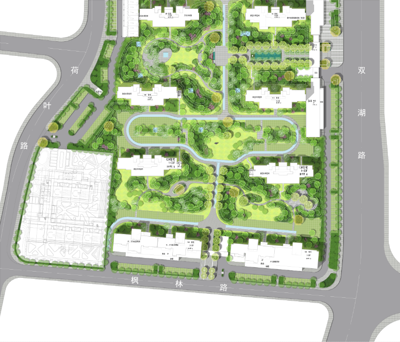 我真是栓q!(全新居住区彩平psd及参考图合集)