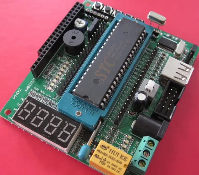 几个按键和led的,方便后续学习);stc51单片机开发板时钟电路复位电路2