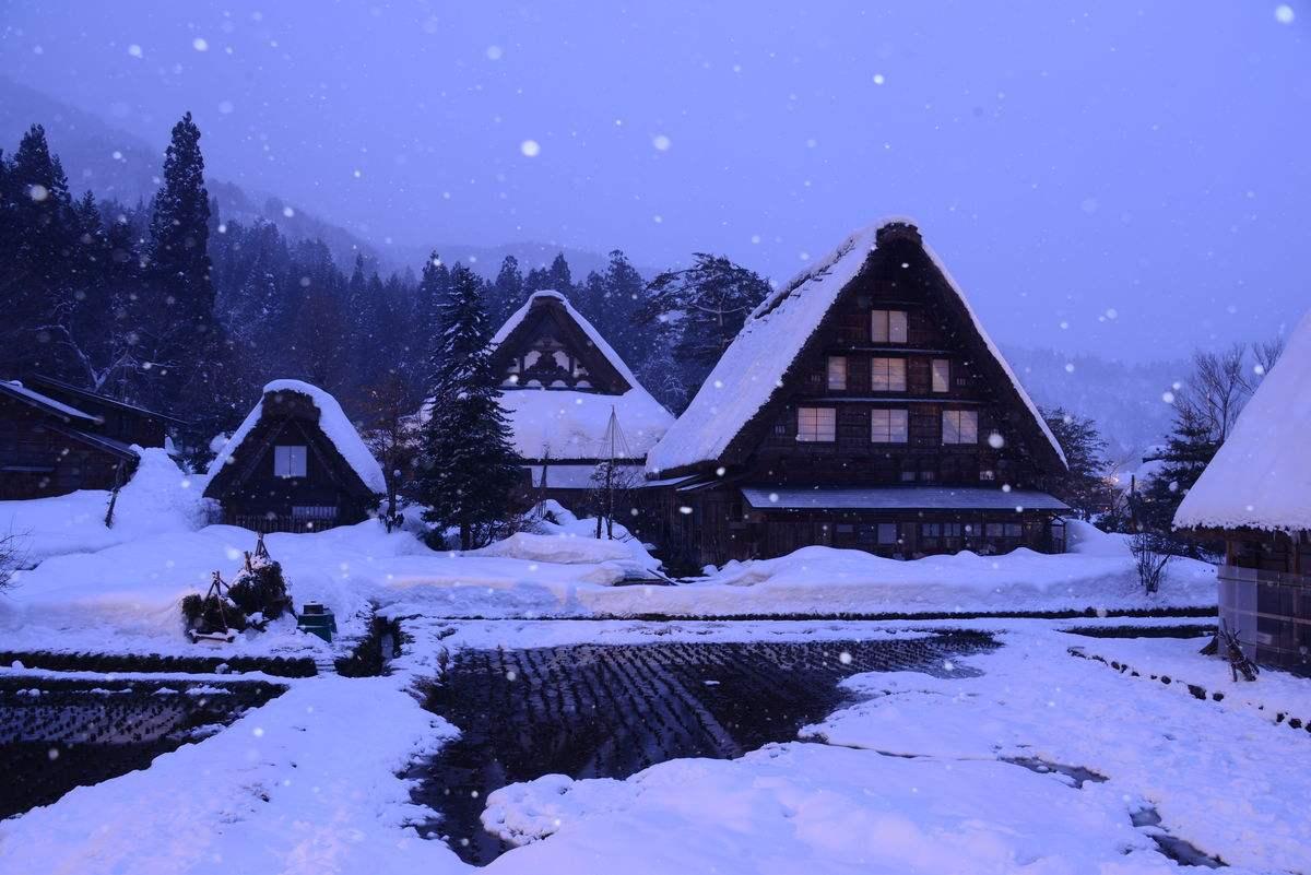 【携程攻略】白川村合掌造民家园景点,皑皑白雪中的白川乡合掌村，仿佛置身梦幻的童话世界 ️ ️ ️