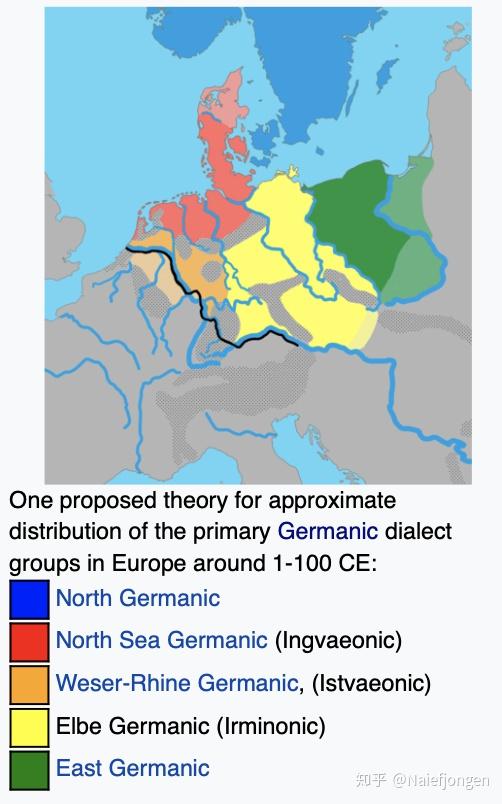 日耳曼语族分布图片