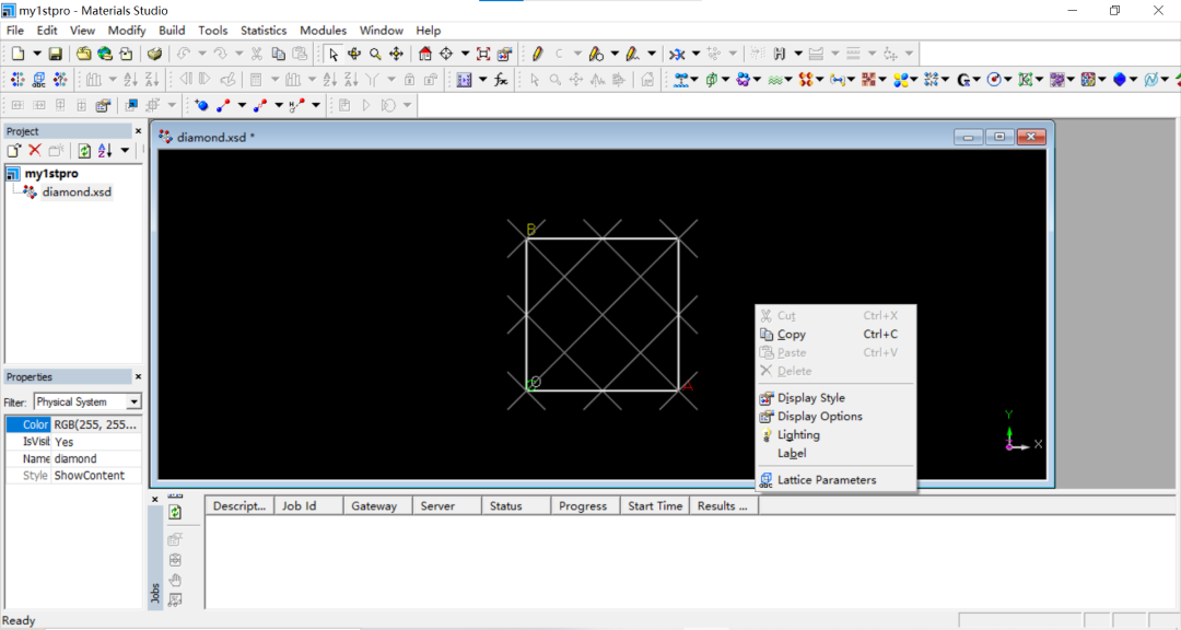 Materials Studio ŵͨ[2]뾧ṹ͵ʾʽ