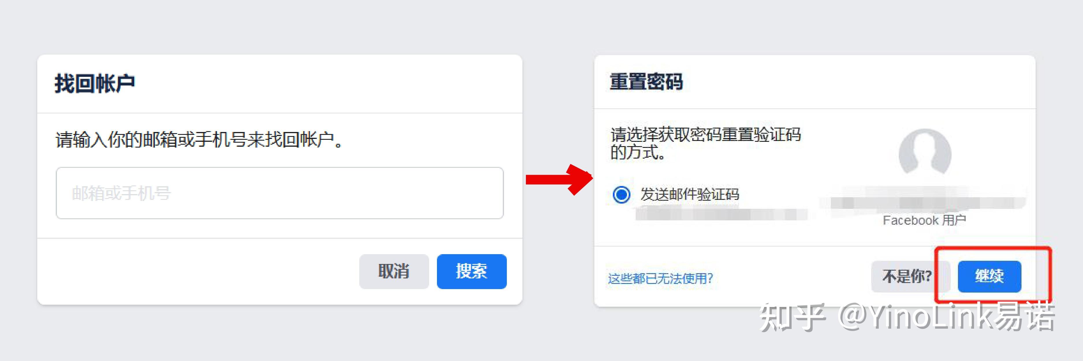 主嘗試使用與註冊國家不同的ip或不常用設備登錄facebook個人賬號時