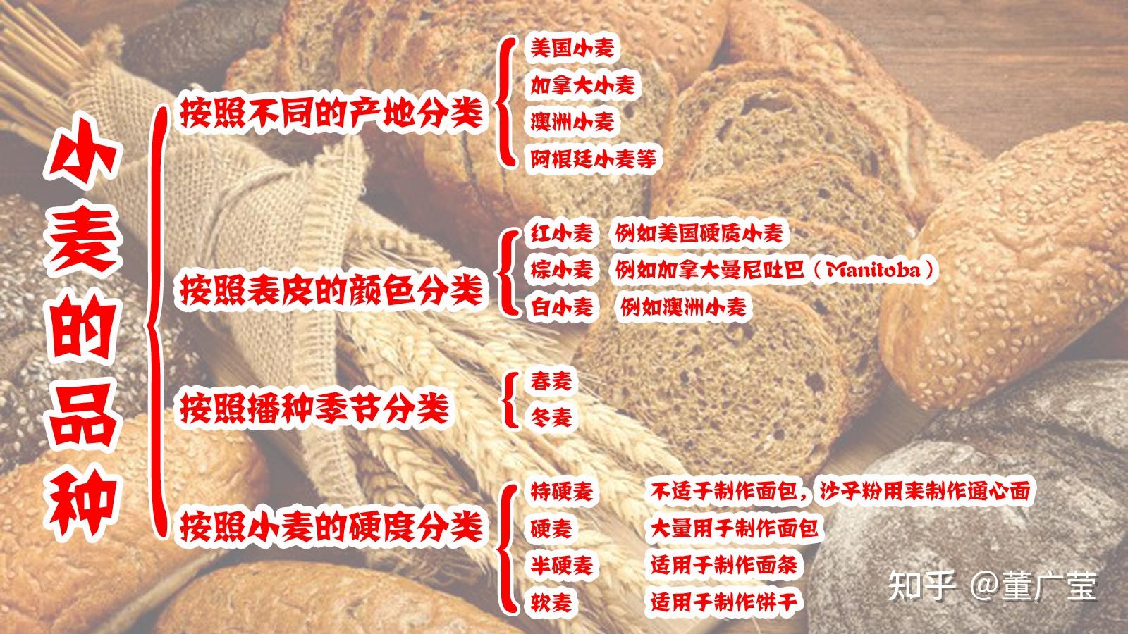 一文读懂小麦的种类面粉的特性以及分类制作某种西点用哪种面粉