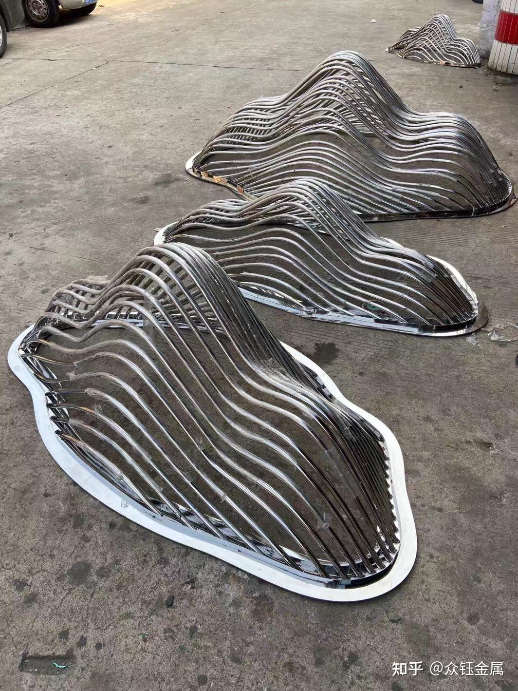 不锈钢圆管假山雕塑不锈钢假山雕塑坐凳