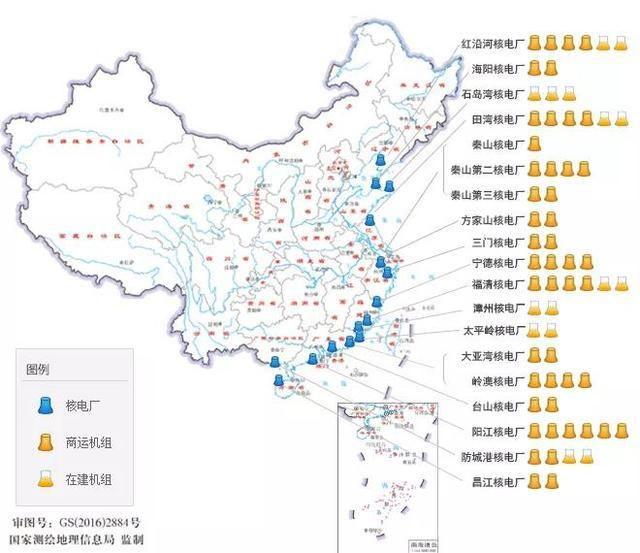 中国目前有哪些核电站?