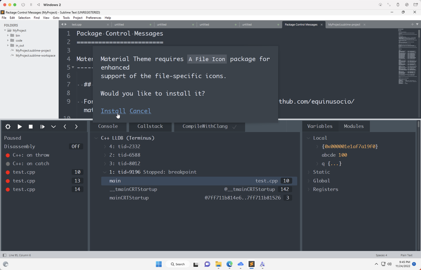 【全网最新、最详细】如何使用 Sublime Text 4 优雅地写C++？ - 知乎