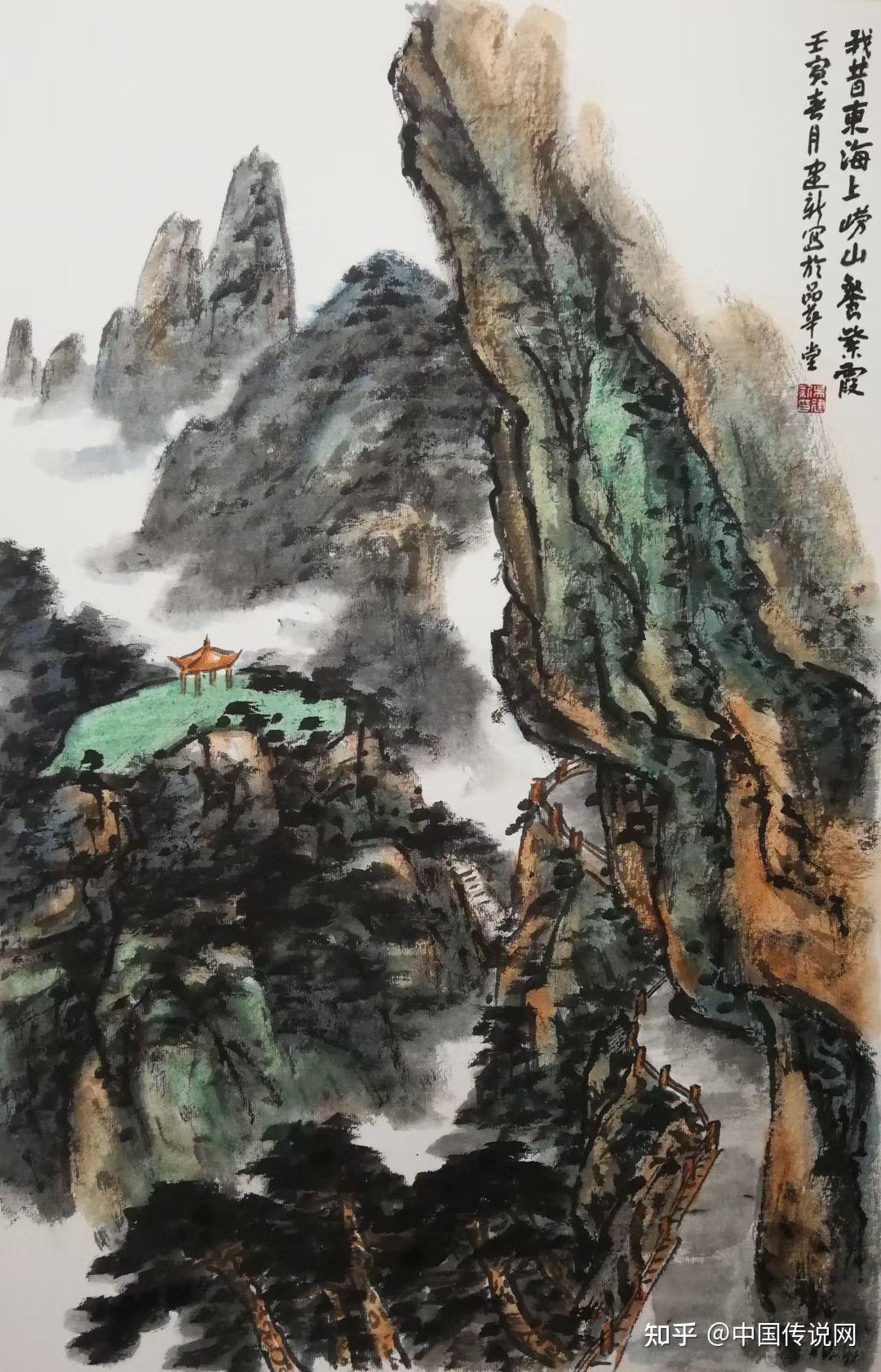 著名画家吴建新大写中华好山川