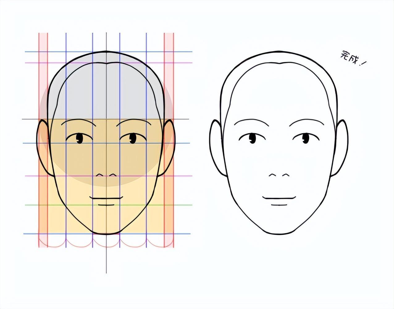教你画好人物头部比例结构
