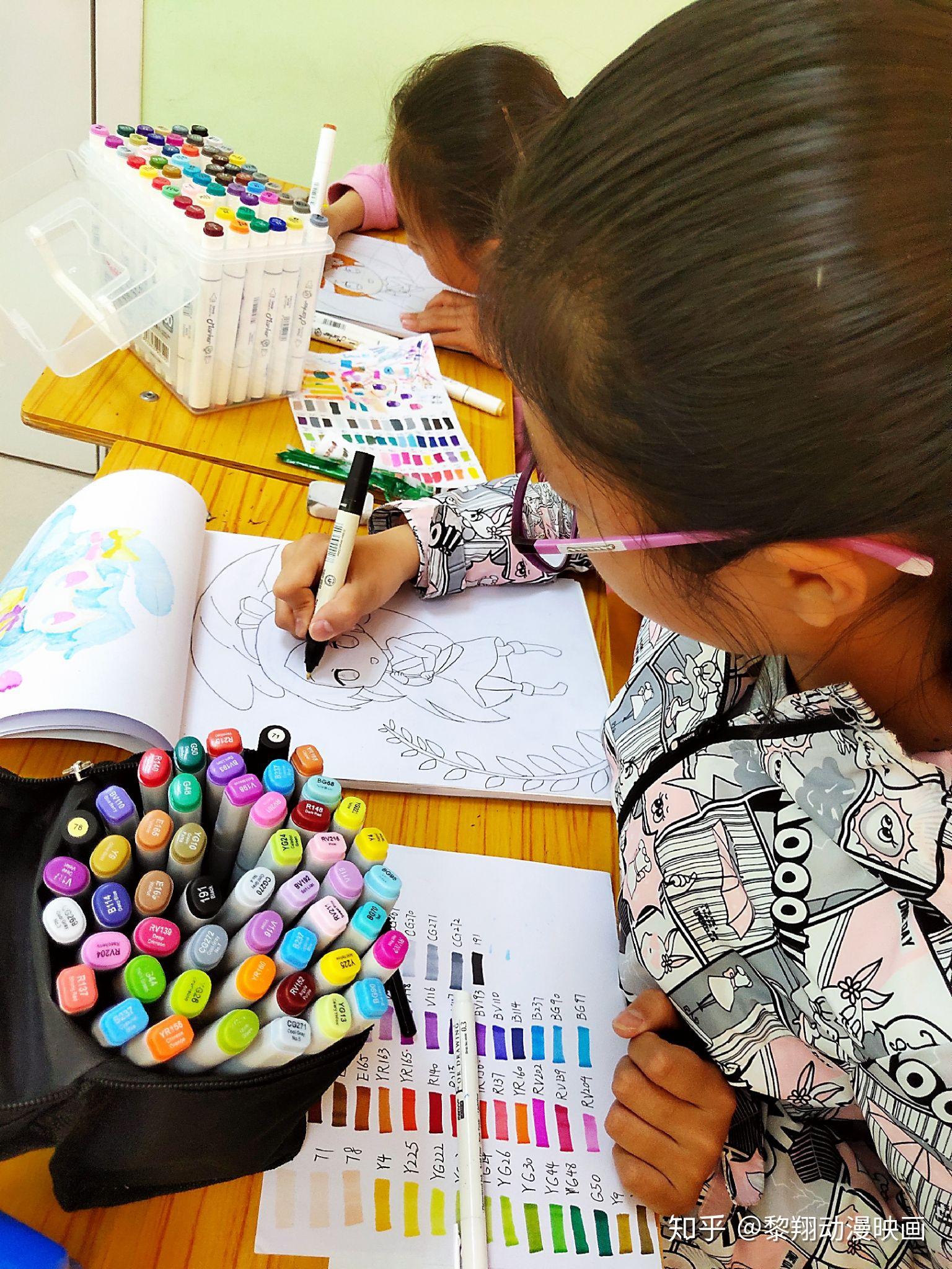 20190511本周六上午我校教学内容及学生课堂绘画过程实拍记录