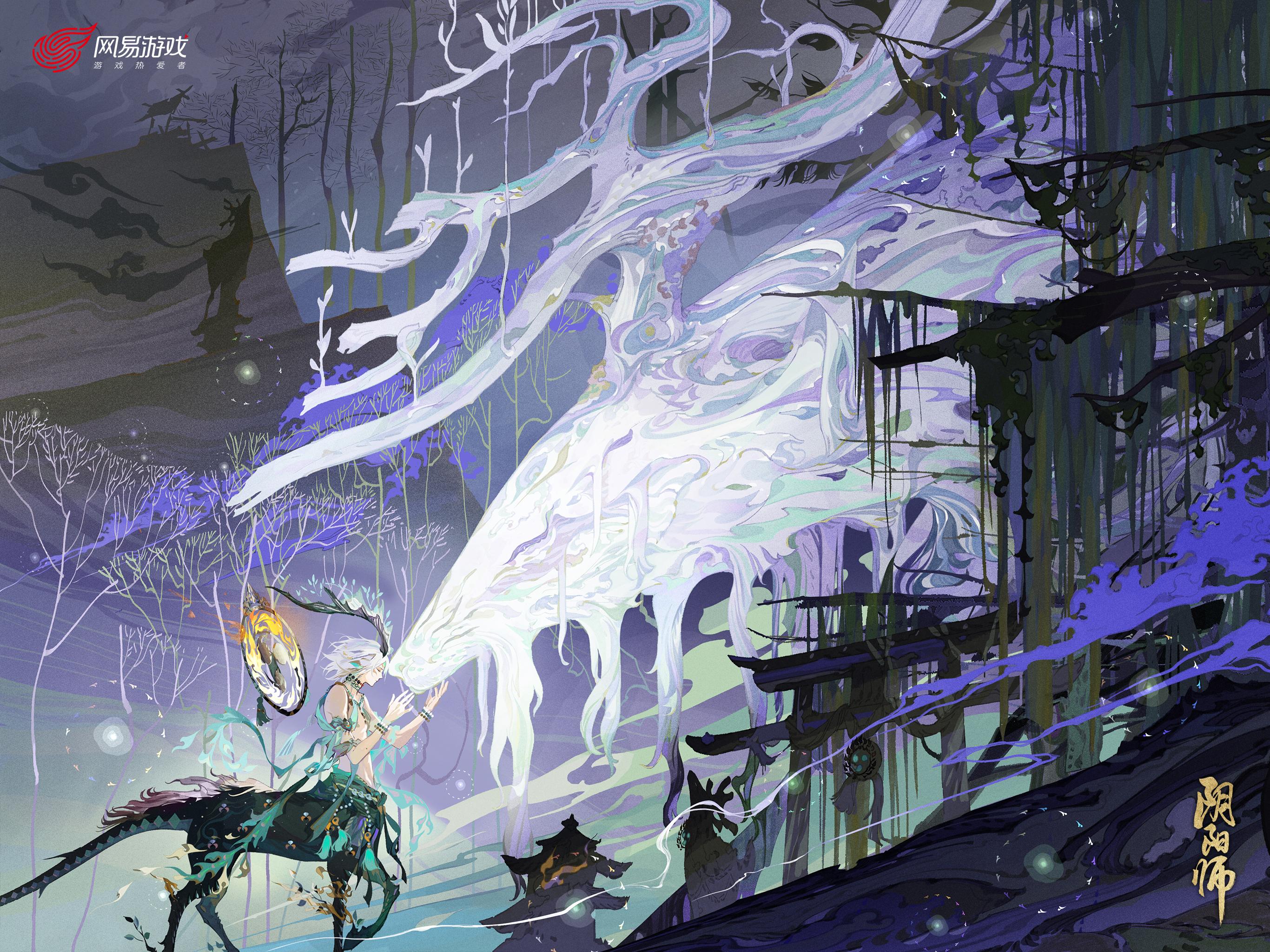 阴阳师18g和风式神卡牌cg插画壁纸角色立绘设定三视图原画ui参考祈舞