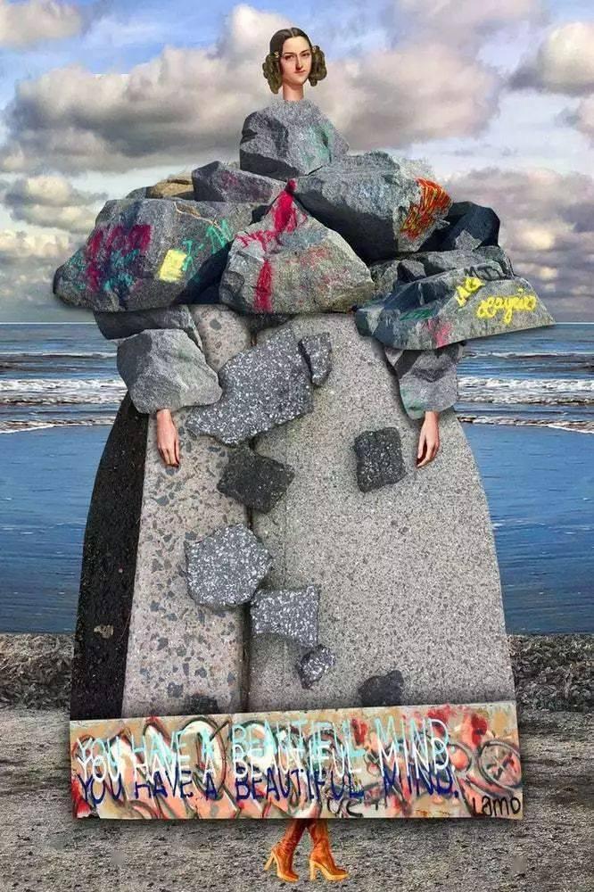 怪诞时尚拼贴艺术家 johanna goodman 把"花花世界"装进裙子里 - 知乎