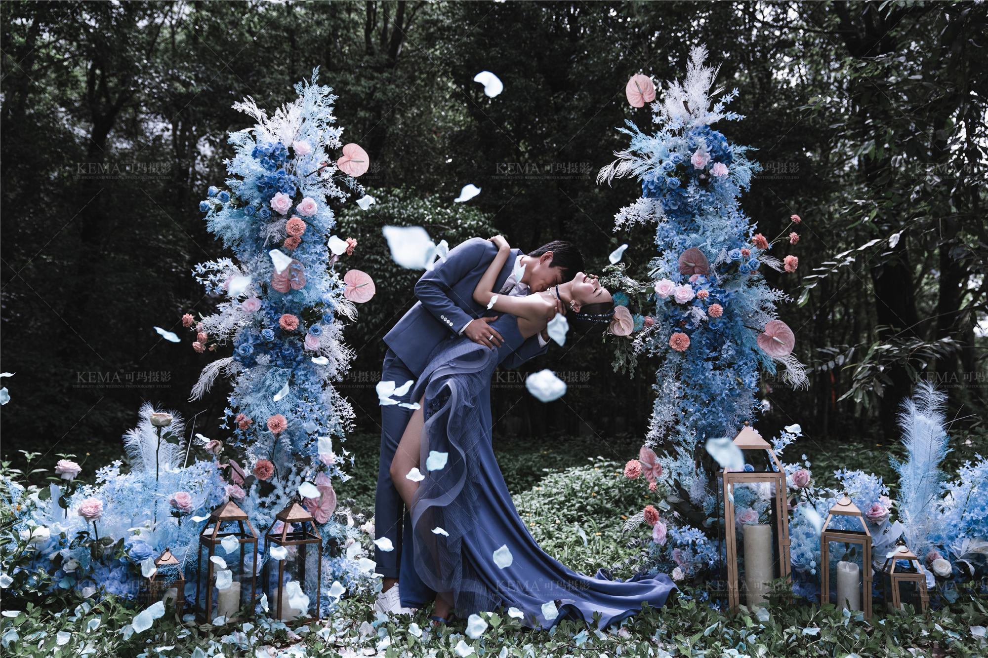 浪漫梦幻的森系婚纱照