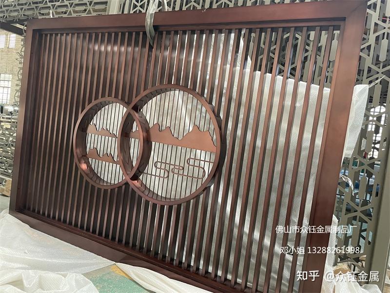 不锈钢景墙 金属隔断户外景观景墙定做