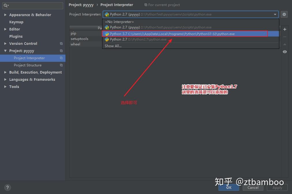 如何更改pycharm的Python版本 - 知乎