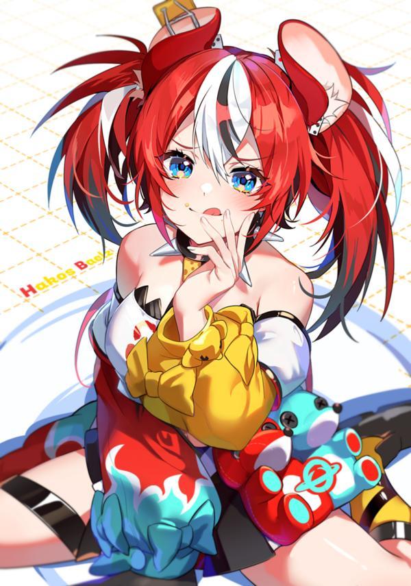 《虚拟主播》hakosbaelz壁纸 |合辑小老鼠,还没睡醒就起来偷吃?