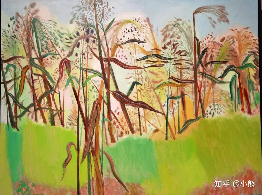 王克举油画:高梁,棉花和芦苇 - 知乎