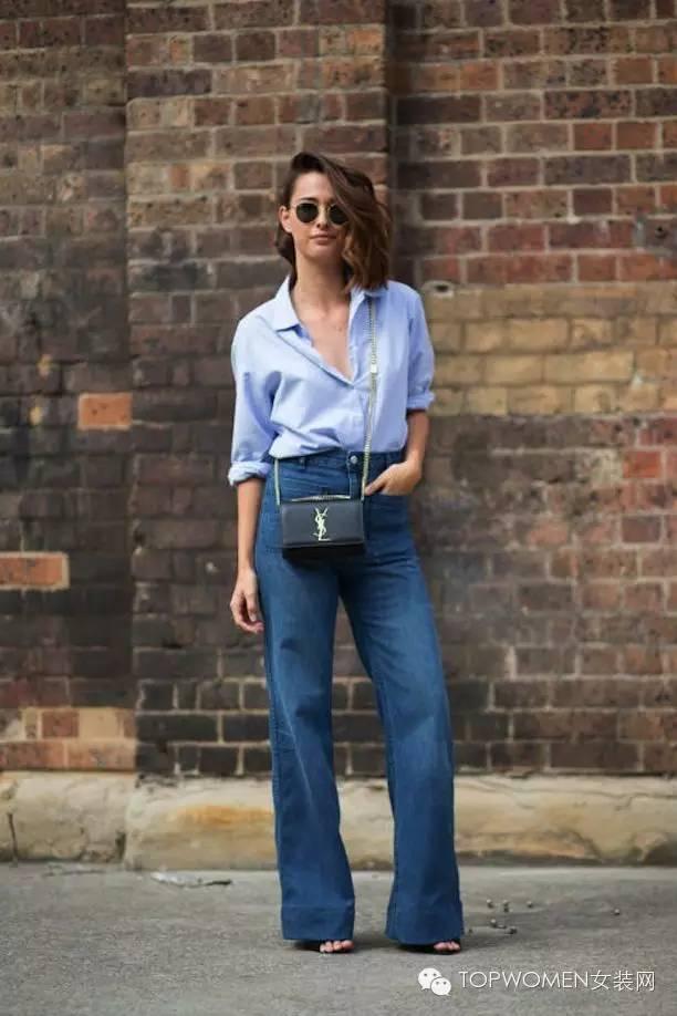 高腰牛仔裤帮你告别“圆柱民”