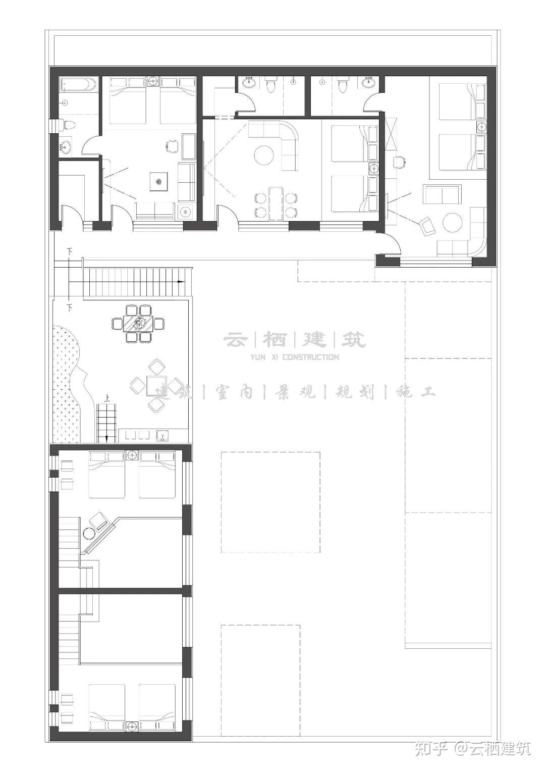 民宿平面图高清图片