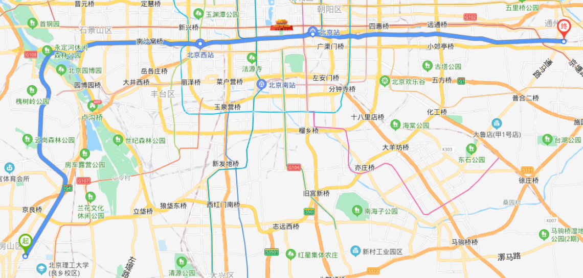 北京良鄉火車站途經公交車路線乘坐點及其運行時間