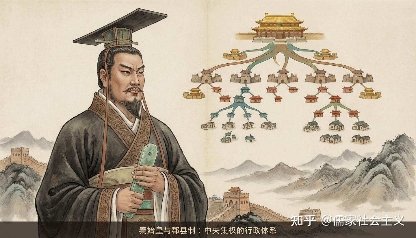 第四章 第二节 中央集权帝国的奠基：从分封到郡县、从百家争鸣到外儒内法 - 知乎
