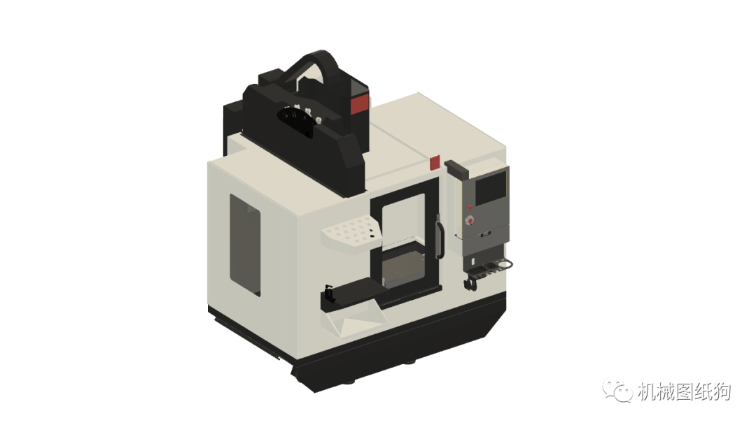 工程机械haasdm2机床数控加工中心模型3d图纸step格式