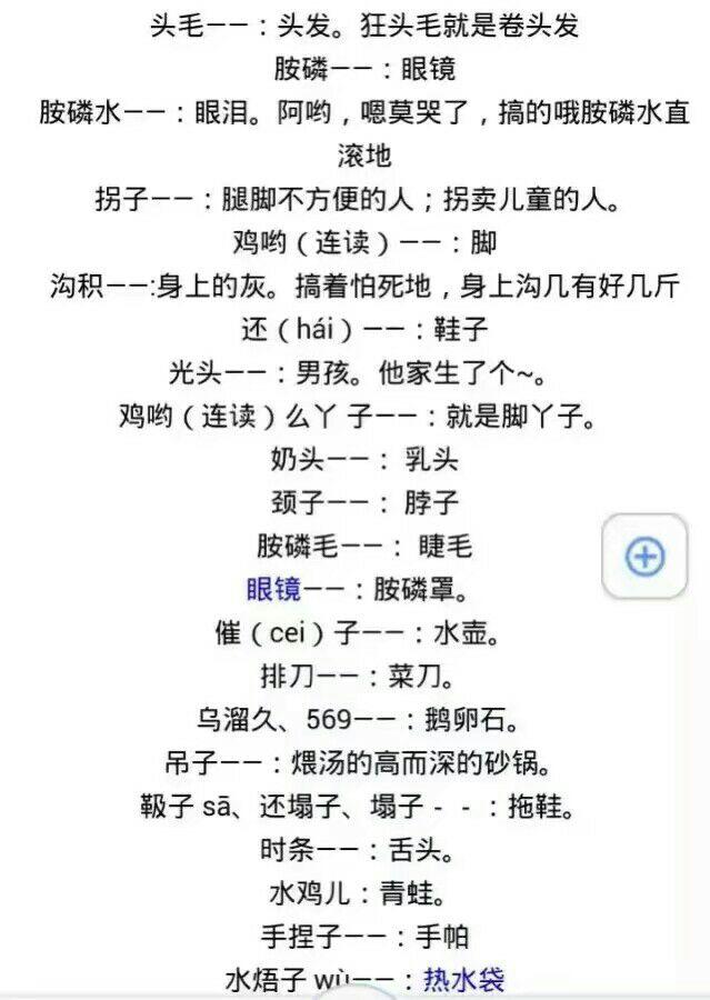 亳州方言大全图片