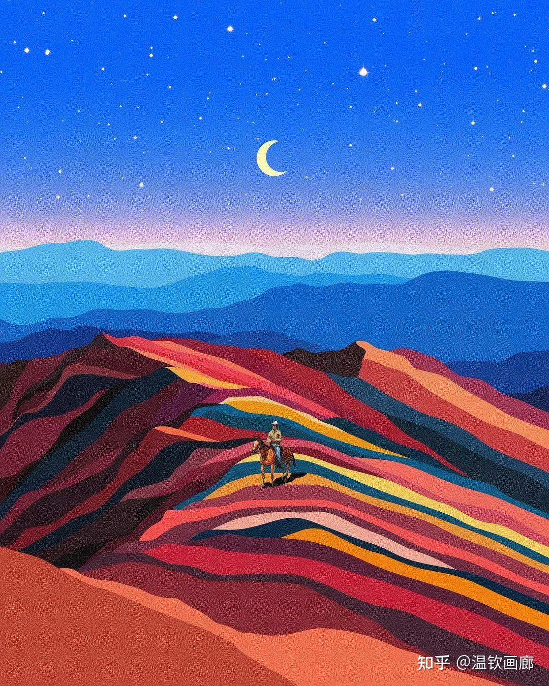 艺术家杰西斯通jessestone油画充满创意想象力将绘画与插画相结合